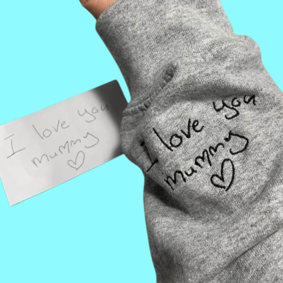 Personalised Sweatshirt/Hoodie with Your Handwritten Embroidery 🍧